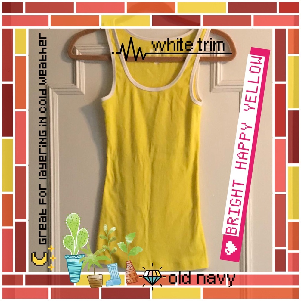 Old navy yellow tank